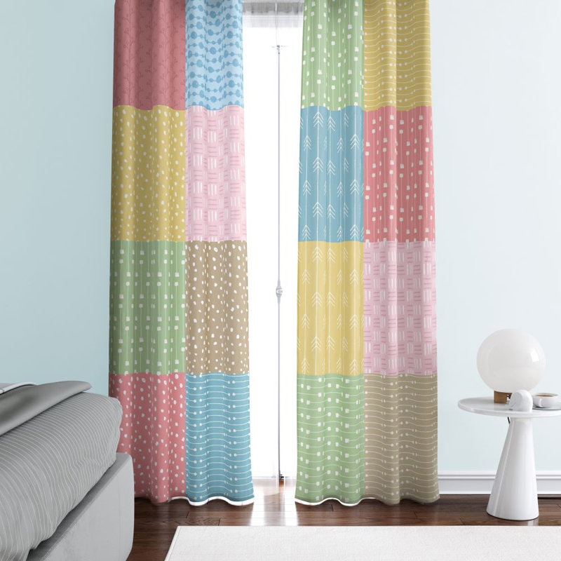 Semi Sheer Curtain Pair, 40" W x 52" L
