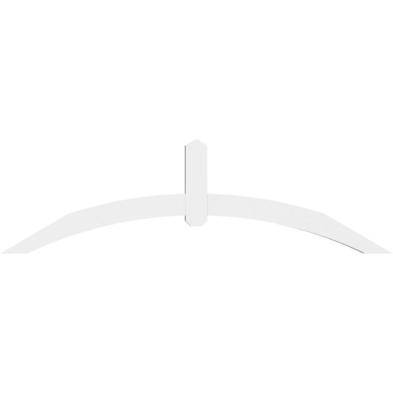 Support pour pignon en PVC Archdale, H 21 po x l 72 po (pas 7/12), P 4 po x F 4 po