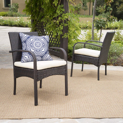 Ensemble de 2 chaises d'extérieur en osier