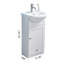 Ensemble de meuble-lavabo simple blanc 18 po