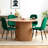 5-Piece Dining Table Set,  Wooden Kitchen Table With Upholstered Velvet Chairs-717032110-717032108