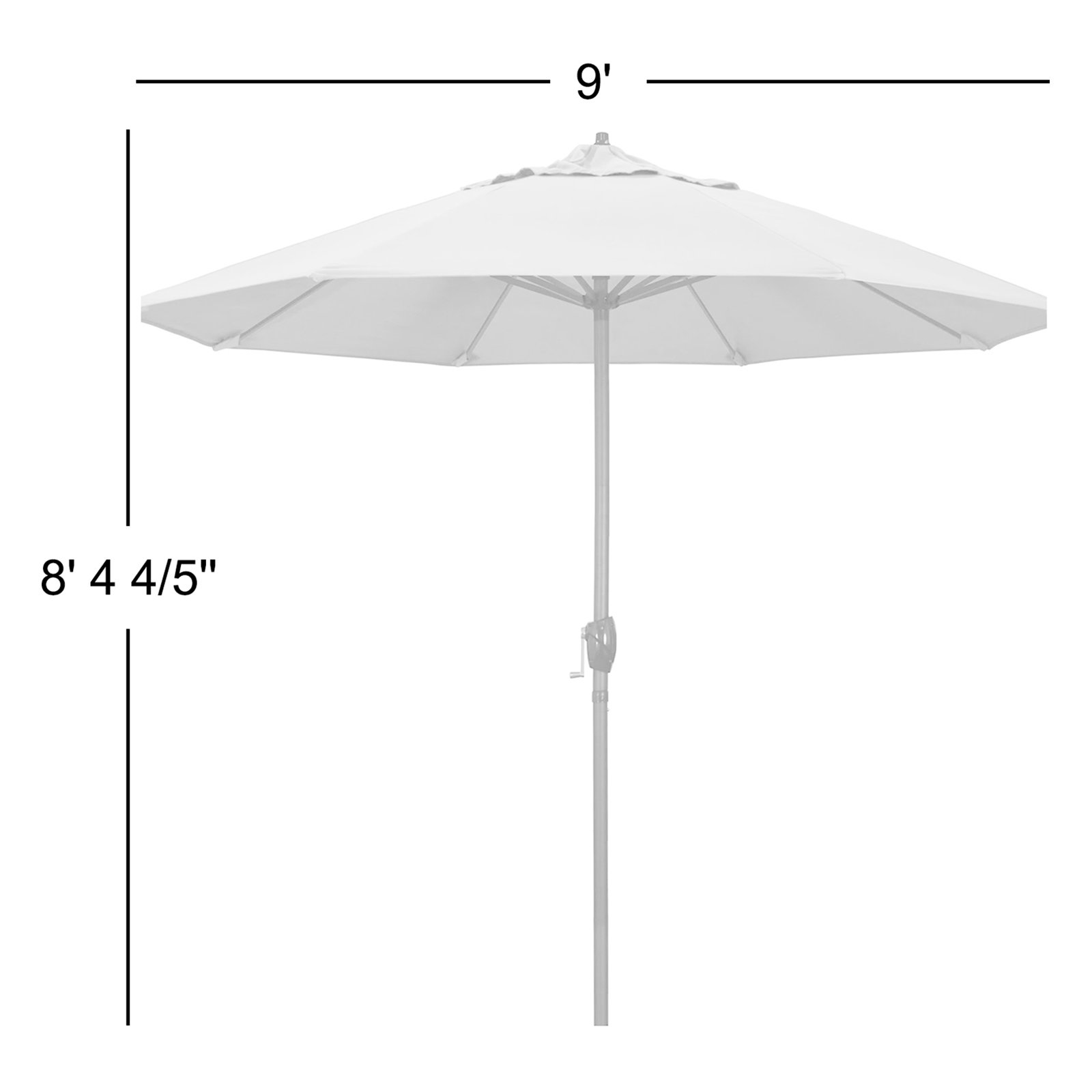 9' Market Sunbrella Umbrella, Seville Seaside Stripe Sunbrella®