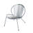 Patio Furniture Set 3 Pieces, Shell Shape Garden Bistro Set-2027691483