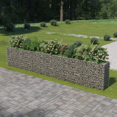 Raised Garden Bed Raised Flower Bed Gabion Basket Galvanized Steel