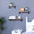 Floating Shelves, Long Wall Shelves Set Of 3, Wall Mounted Shelves With Brackets