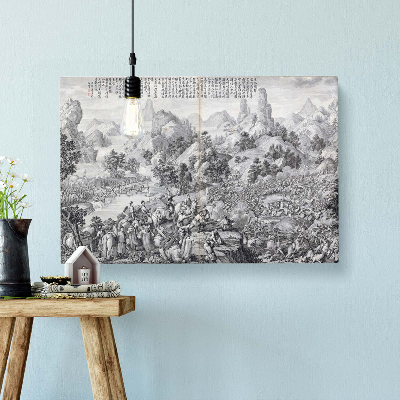 Breaking Through The Siege At Hesui by Lang Shining - Wrapped Canvas, 35cm H x 50cm W x 3cm D
