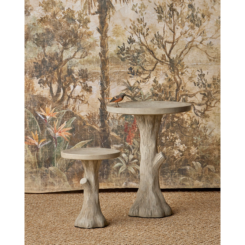 Faux bois - Bain d'oiseaux - Petit - Portland, Petit