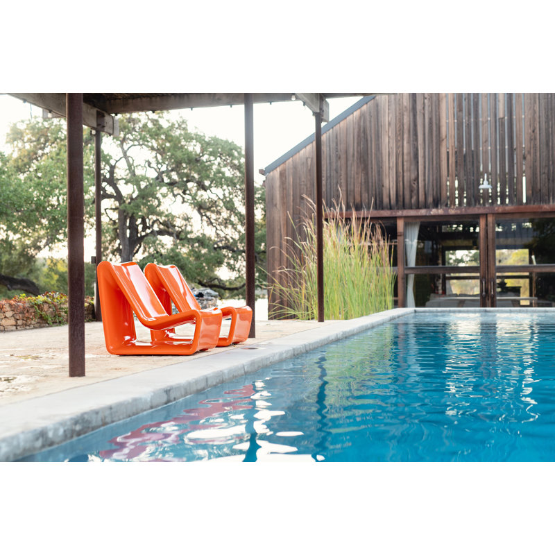 Loop Outdoor Lounge Chair, Vintage Orange