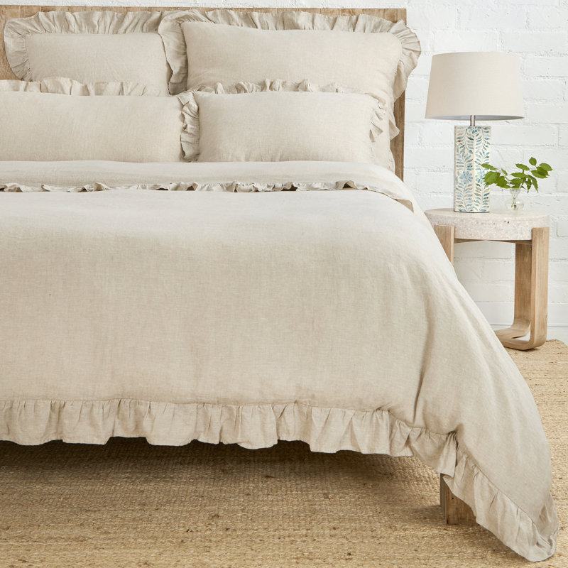 Taie décorative Charlie, Standard, Lin