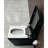 Black Square Smart Toilet With Builtin Tank For Bathroom, Remote Control, Tankless Bidet Toilet With Foot Touching Lid Opening, Auto Flush, Heated Seat, LED Digital Display, User Memory, Matte Black-124934946