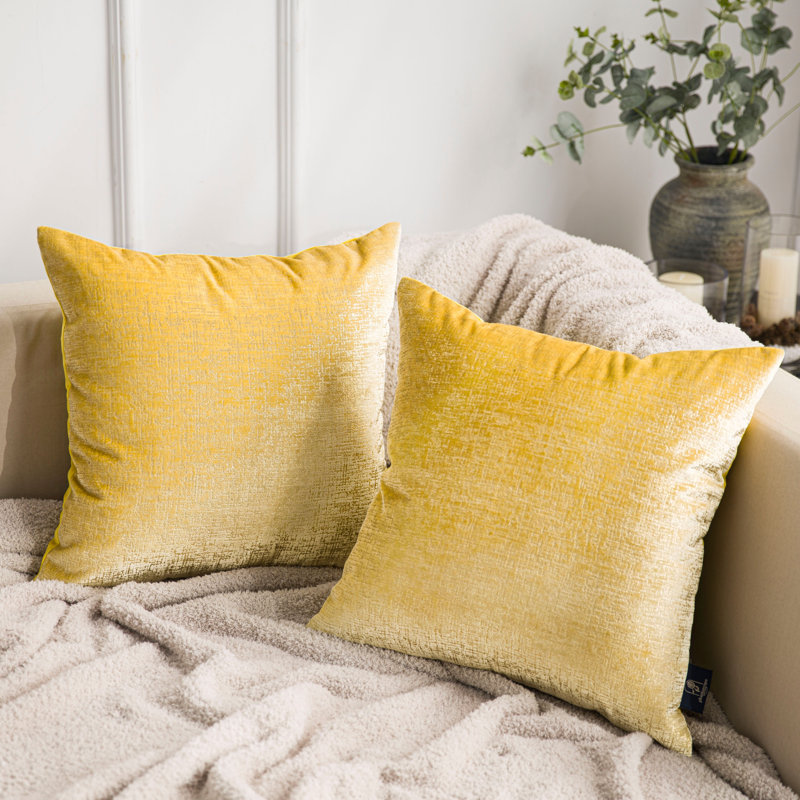 Coussin décoratif en velours beige, coussins décoratifs pour canapé-lit, Beige, Square 20", Polyester