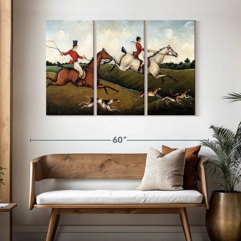 Senne The Hunt, 32" H x 50" W