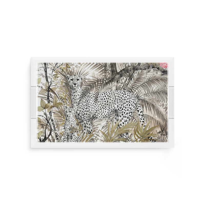 Plateau décoratif rectangulaire Arcadia Chettah, L 12,5 po x P 7,75 po x H 2 po