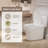 One-Piece Toilet With Ada Chair Height, High-Efficiency Map 1000G Flush, And Dual Flush 0.8/1.28 Gpf, Modern Toilet Bowl For 12" Rough-In