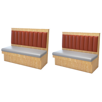Minimalist Restaurant Dessert Shop Cafe Bench Faux Leather Upholstered Bench