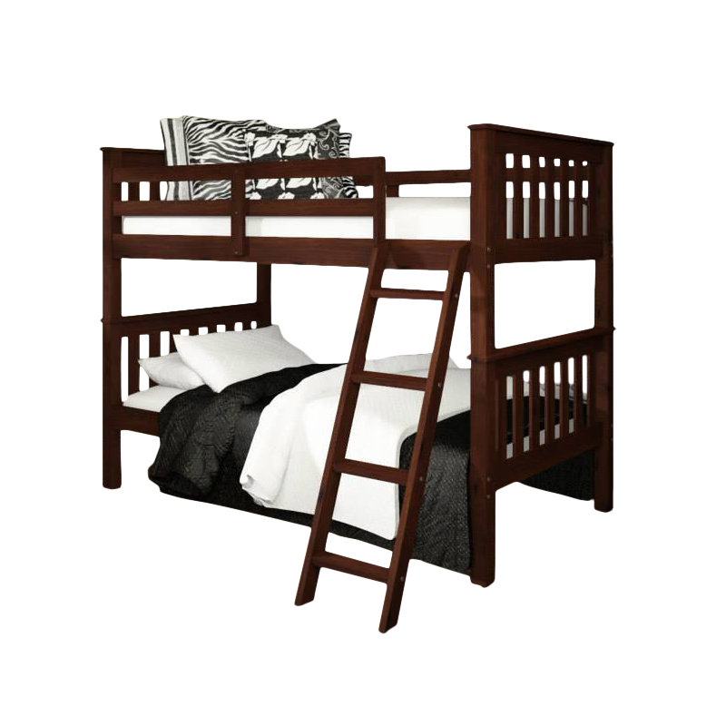 Dubbo Twin over Twin Standard Bunk Bed, Dark Cappuccino