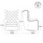 Fauteuil à oreilles pivotant capitonné en similicuir Waverly-107165116