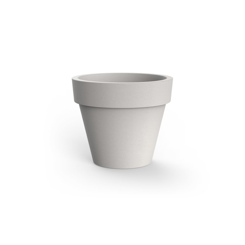 Pot à fleurs en résine Maceta, Blanc, H 27,25 po x l 31,5 po x P 31,5 po