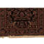 Tapis noir / rouge / brun en laine noué à la main de conception unique 6 pi x 9 pi