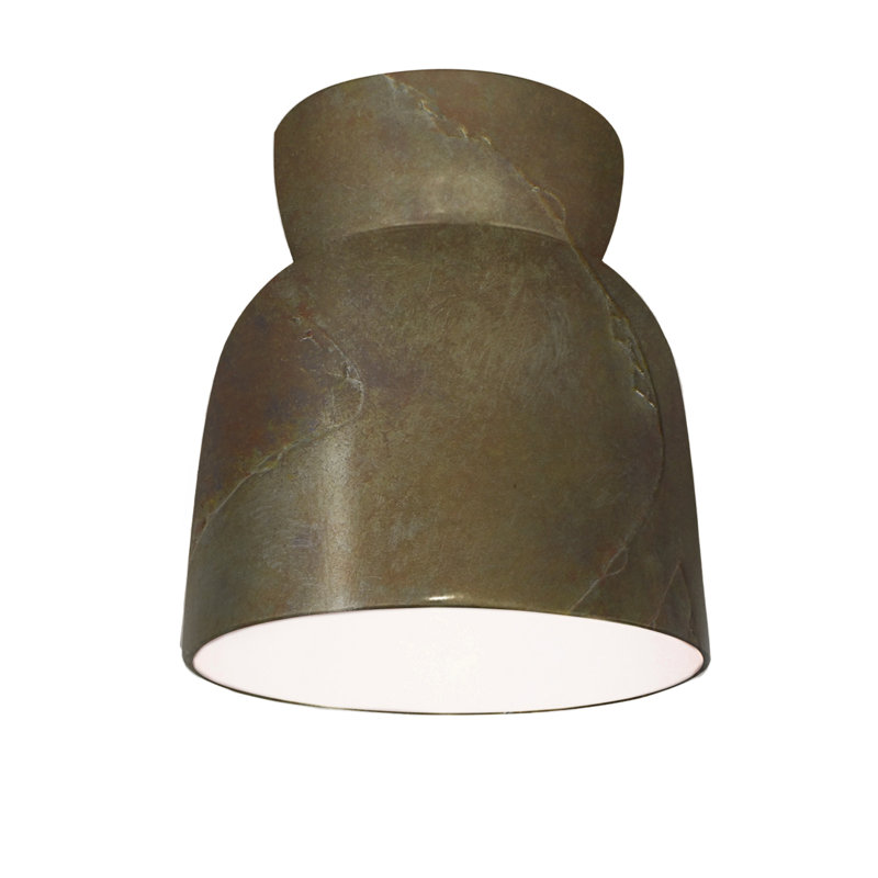 Logan Radiance - Hourglass Flush-Mount, Tierra Red Slate, Incandescent (Not Included)