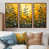Toile avec cadre flottant brun