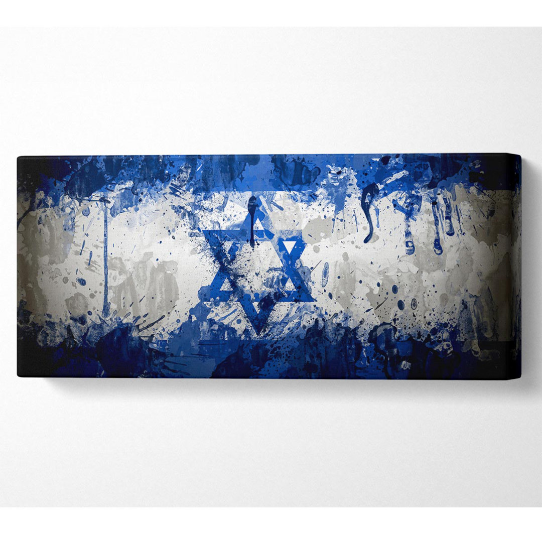 Israel Flagge - Kunstdrucke auf Leinwand