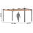 Outdoor Retractable Pergola with Sun Shade Canopy Aluminum-106897478-106897480