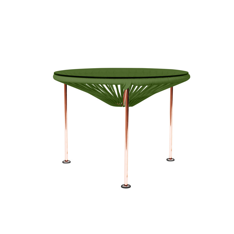 Zicatela Indoor Handmade Coffee Table, Copper, Cactus