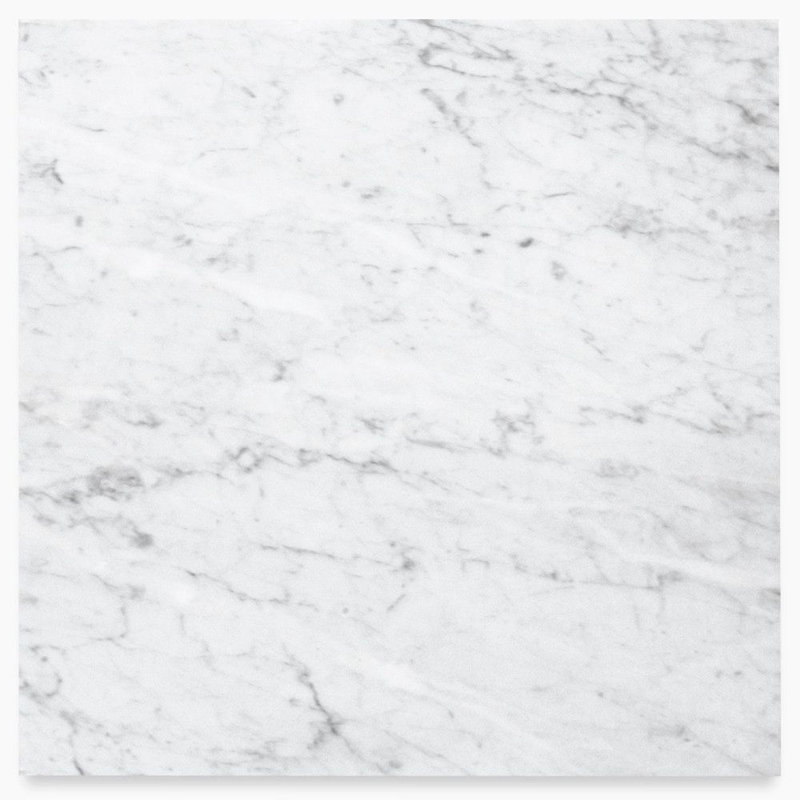 Carreau de marbre et de carreaux Carrare bleu gris et blanc - mat / 3 po x 6 po, 6”x6”