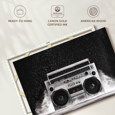 Abarca 1980s Silver Boombox