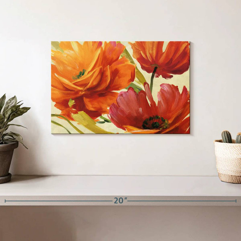 Harnek Flamboyant Flowers, 8" H x 12" W