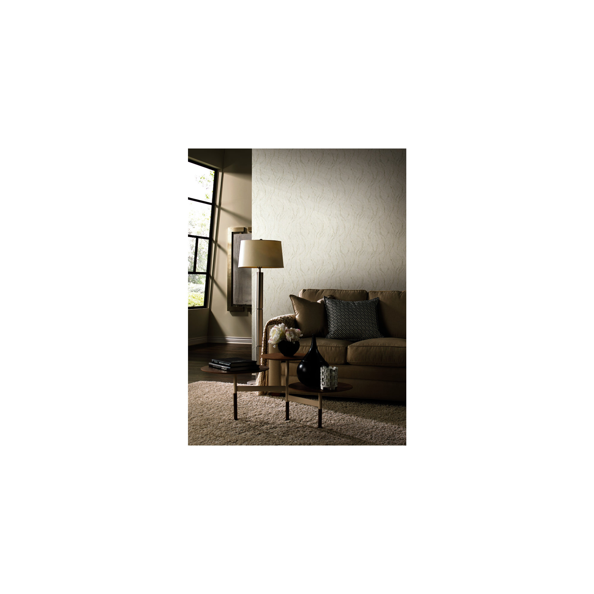 Modern Abstract Wallpaper, White