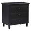 U_STYLE Table de chevet peinte de 28 po avec 3 tiroirs et rails coulissants lisses, armoire de chevet simple avec poignée en métal, table d'appoint minimaliste avec pieds en caoutchouc pour canapé de chambre à coucher-295716273