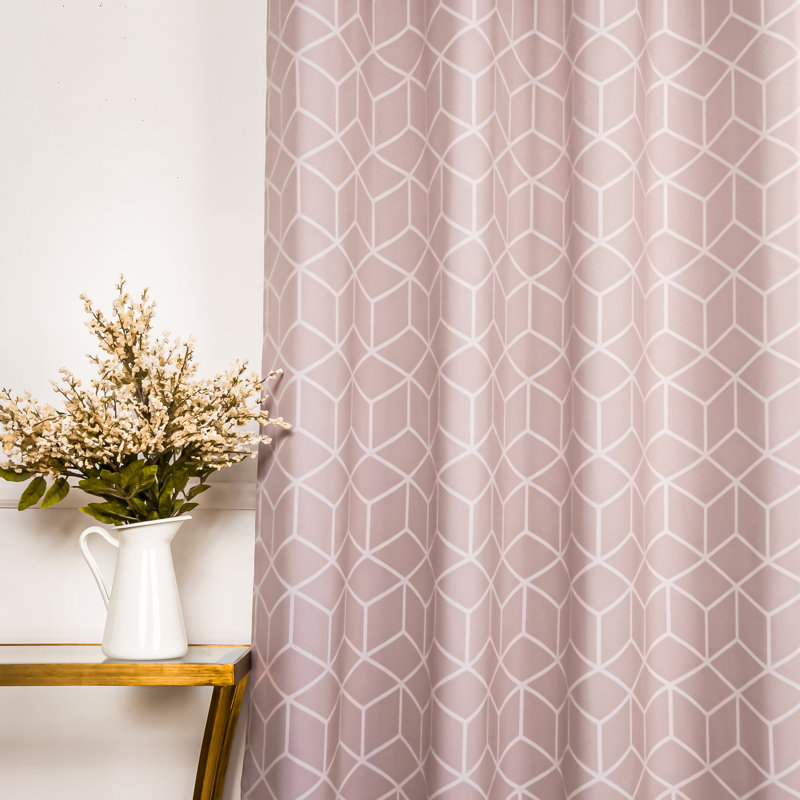 Paire de rideaux occultant en polyester Kamri, Beige, L 52 po x L 84 po
