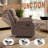 Manual Recliner Chair ,Small Recliners For Small Space, Soft Fabric Upholstered Recliner With Side Pocket-114237519