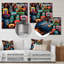 Colorful Colorful Melody Jukebox Jamboree - Jukeboxes, art mural en métal-1503527680