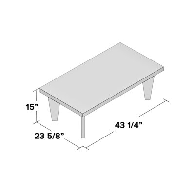 Brookview Four Leg Coffee Table