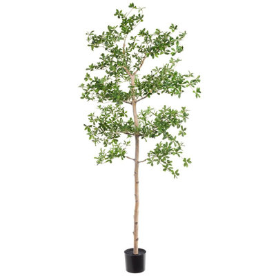 Coccinelle artificielle de 6 pi avec tronc façonnable - plante d'intérieur artificielle réaliste pour la maison ou le bureau
