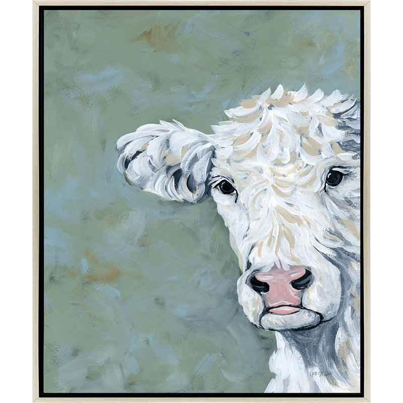 Peekaboo Cow Canvas