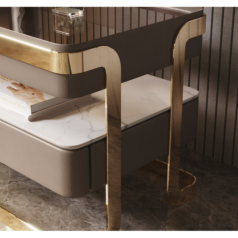Asmarina 21.65cm W Bedside Table