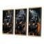 «Midnight Cruiser Semi Truck», 3 pièces sur toile-1729267130-1729267131