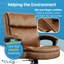 Chaise de bureau ergonomique à dossier moyen avec accoudoirs rembourrés et ajustables Click365 Transform 2.0-94016842-91714211