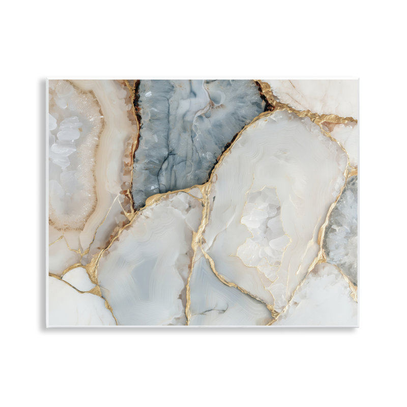 Plaque murale dorée en quartz veiné, design par Svetlana Aleynikova