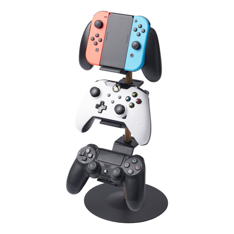 Yamazaki Home Controller Stand, Steel And Wood, Adjustable, Black
