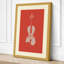 Violin in Red Minimalist - Wrapped Canvas-725618255-725618250