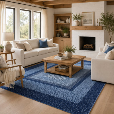 Strip Printed Washable Rugs for Hallway Dining Room and Living Room