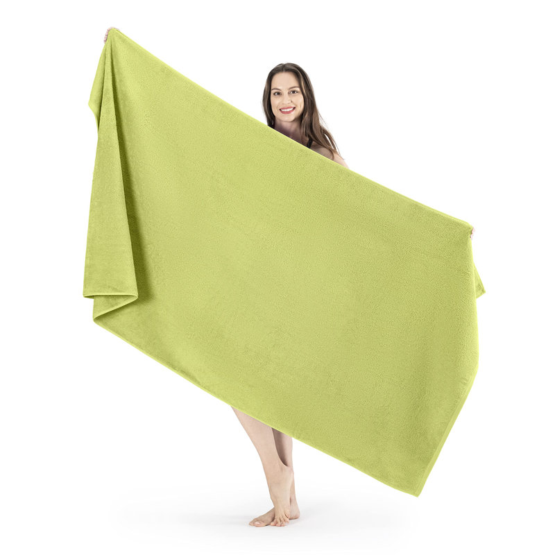 Drap de bain en coton, Vert