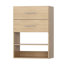 2 Drawer Short Tower Closet Unit Closet System-105886717-105886720