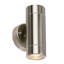 Metcalfe Brushed Stainless Steel 2 - Bulb Outdoor Armed Sconce