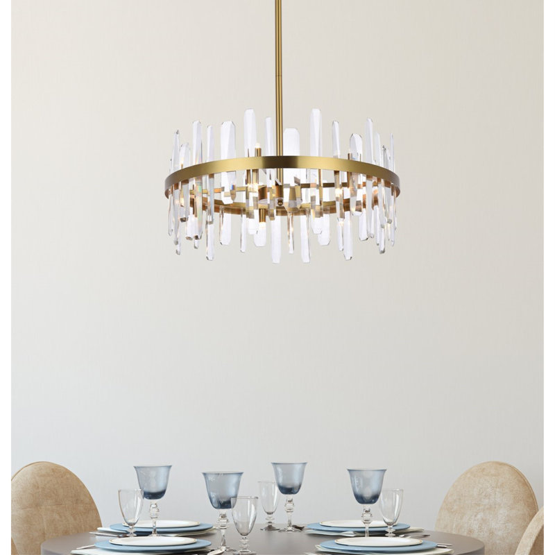 Marlow 6 - Light Unique/Statement Pendant, Black, 57.5" H x 25" W x 25" D